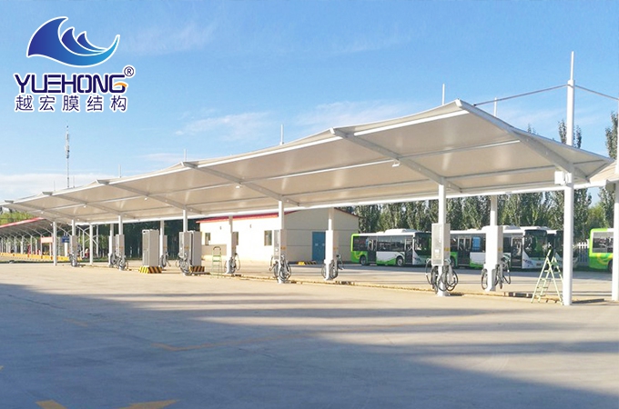 膜結(jié)構(gòu)充電樁棚