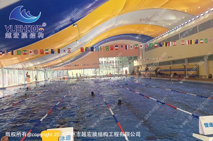 廣州某游泳館膜結構頂棚工程案例